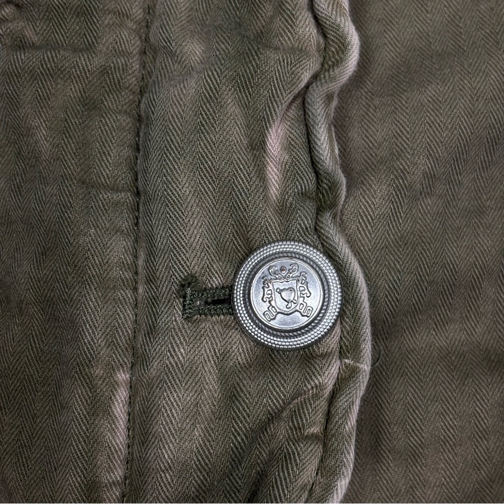 Free People Not Your Brother’s Military Style Jacket Size Small Olive Khaki Moss - Picture 8 of 16
